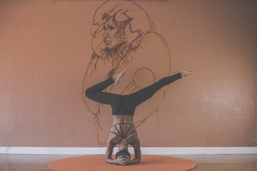 Woman in Yoga position